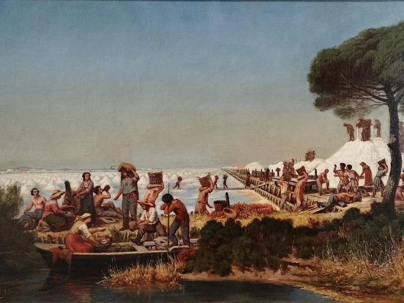 1821-Louis Garcin - Récolte du sel aux vieux salins d'Hyères